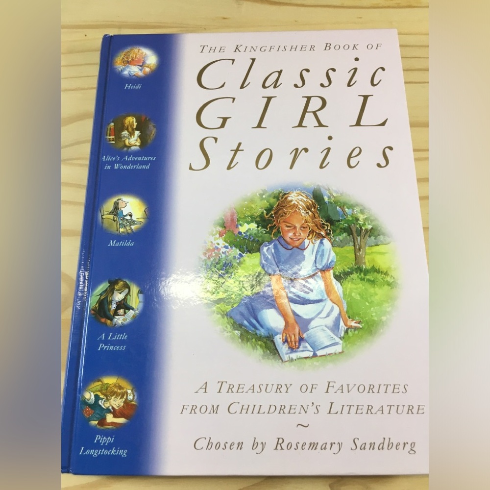 Kingfisher Book Classic Girl Stories Blue Hardcover Children's Treasury family